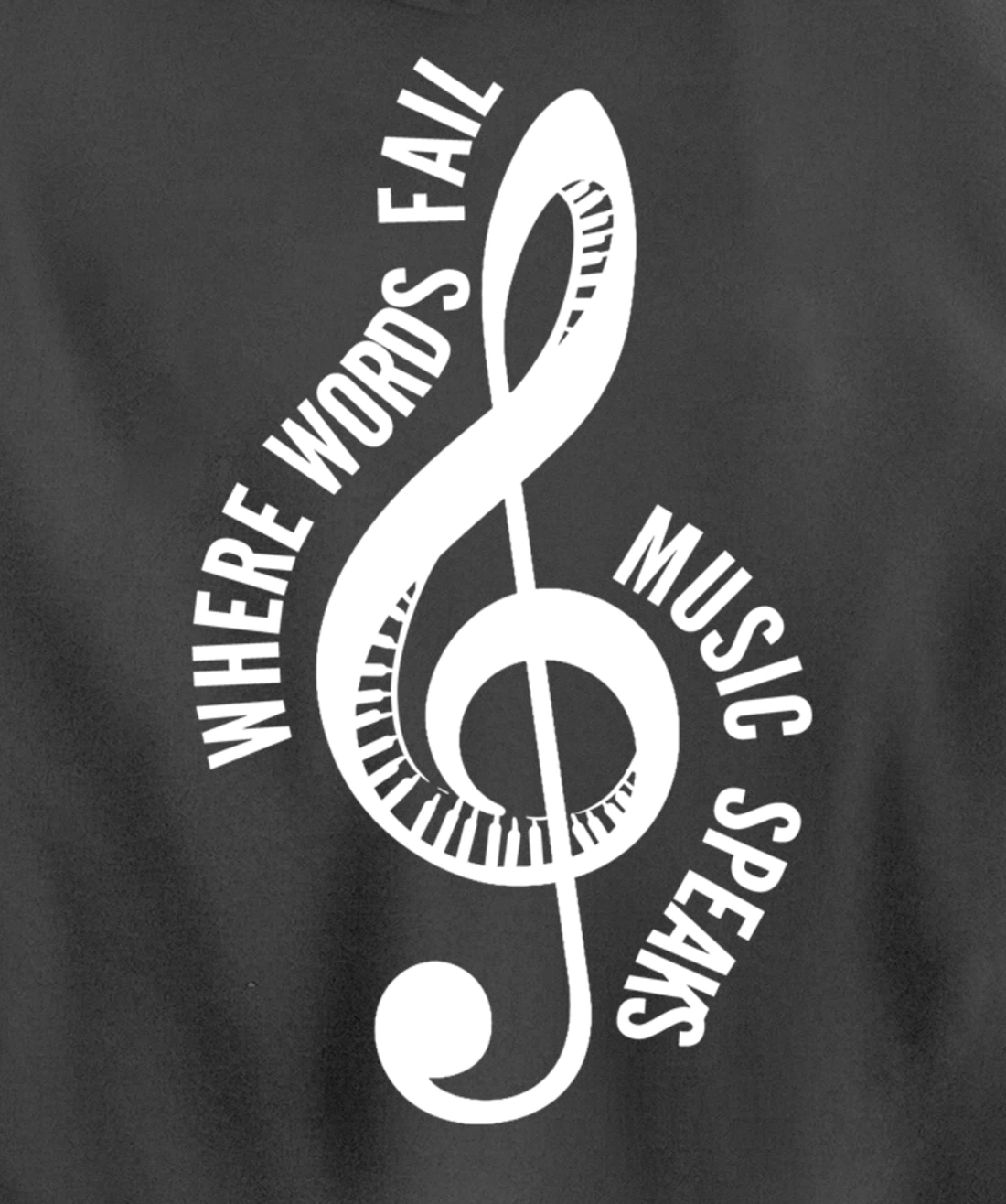 Where Music Speaks Song Writer Pullover Hoodie