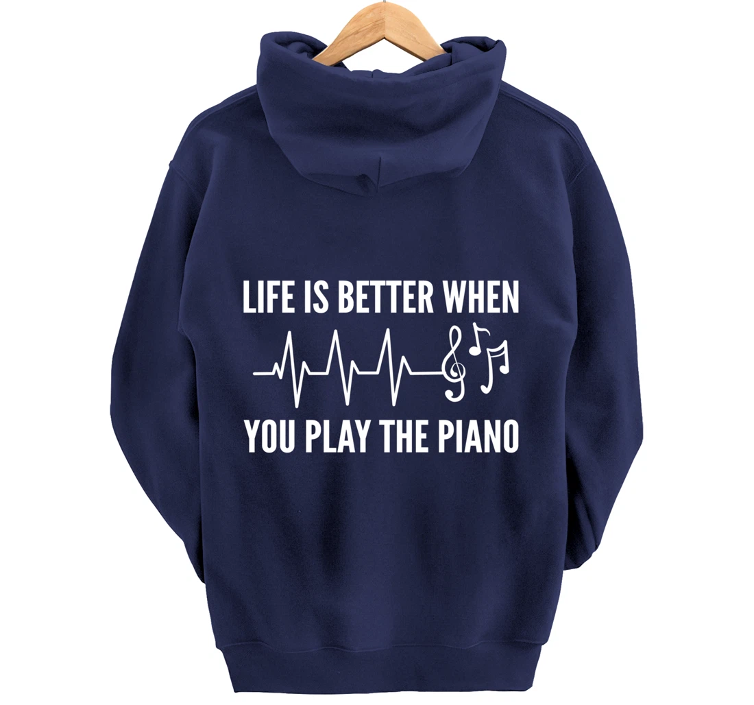 Better Play Piano Music Teacher Pullover Hoodie