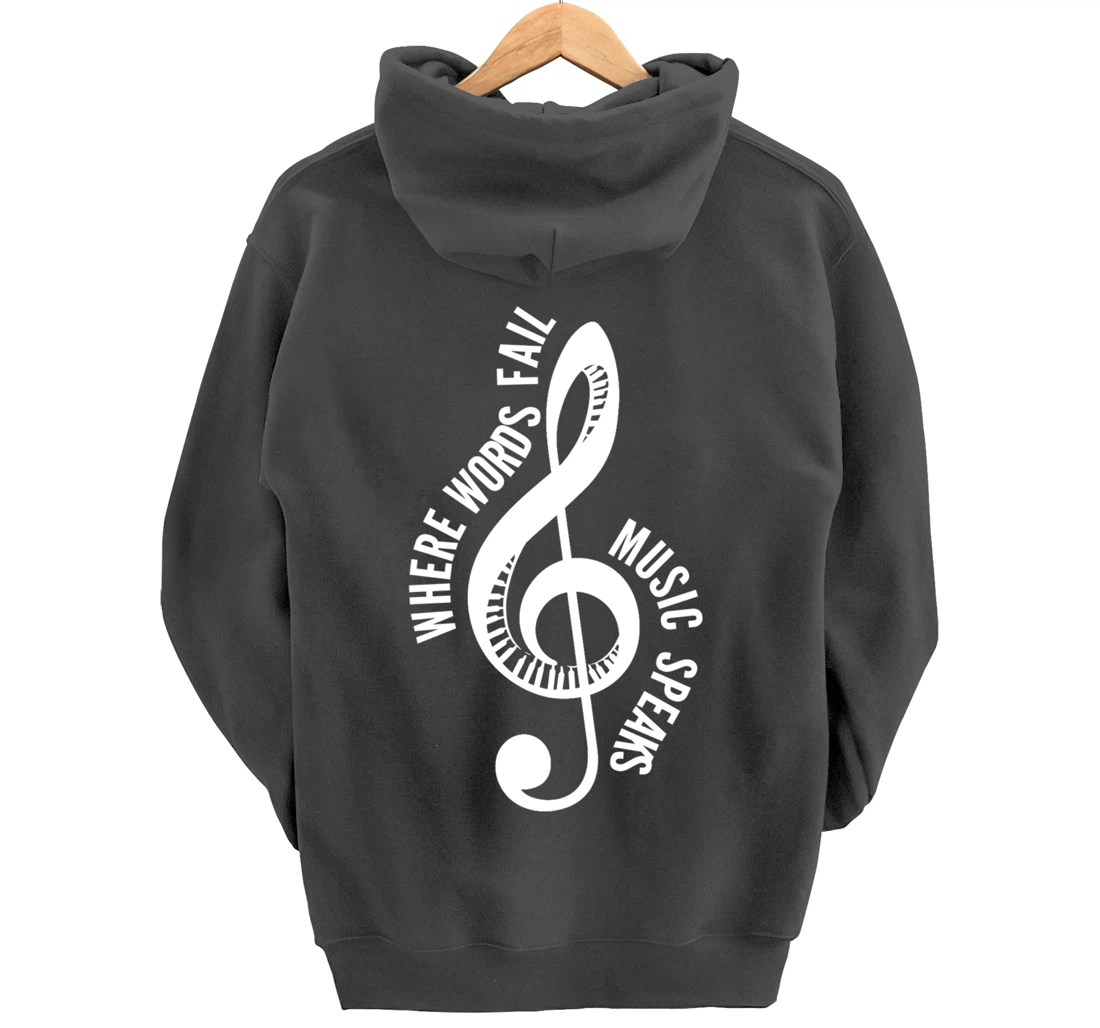 Where Music Speaks Song Writer Pullover Hoodie