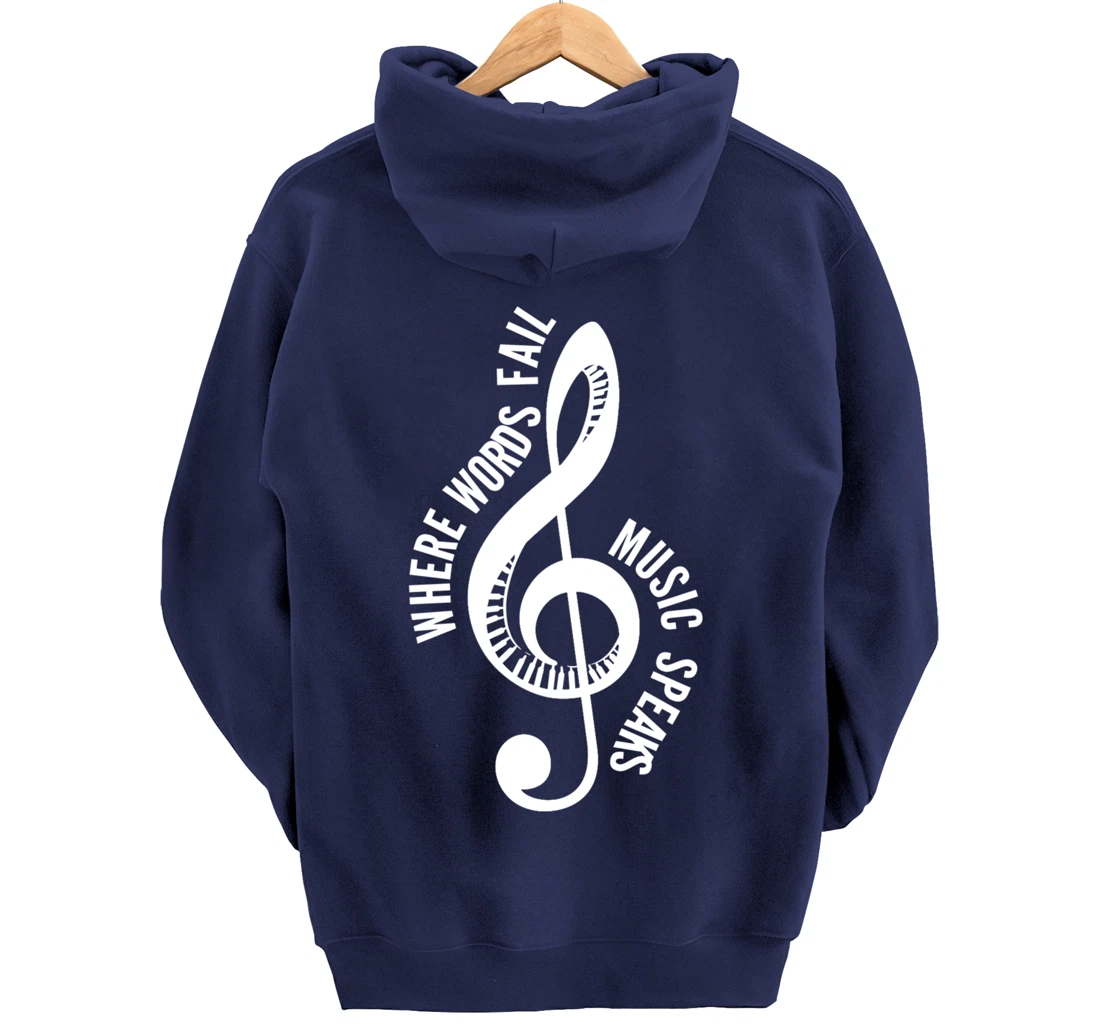 Where Music Speaks Song Writer Pullover Hoodie