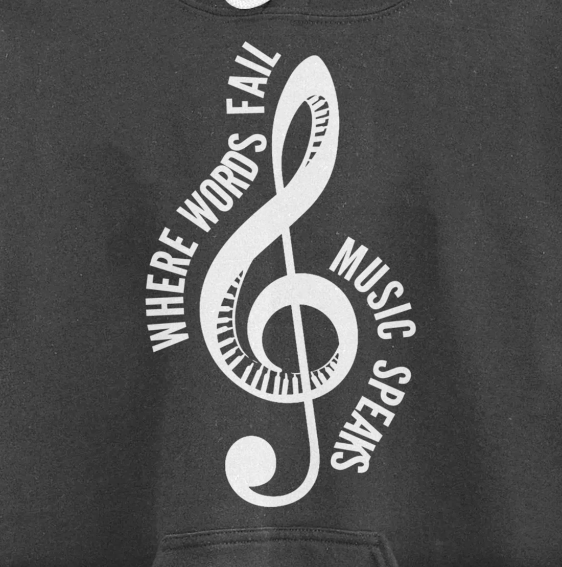Where Music Speaks Song Writer Pullover Hoodie