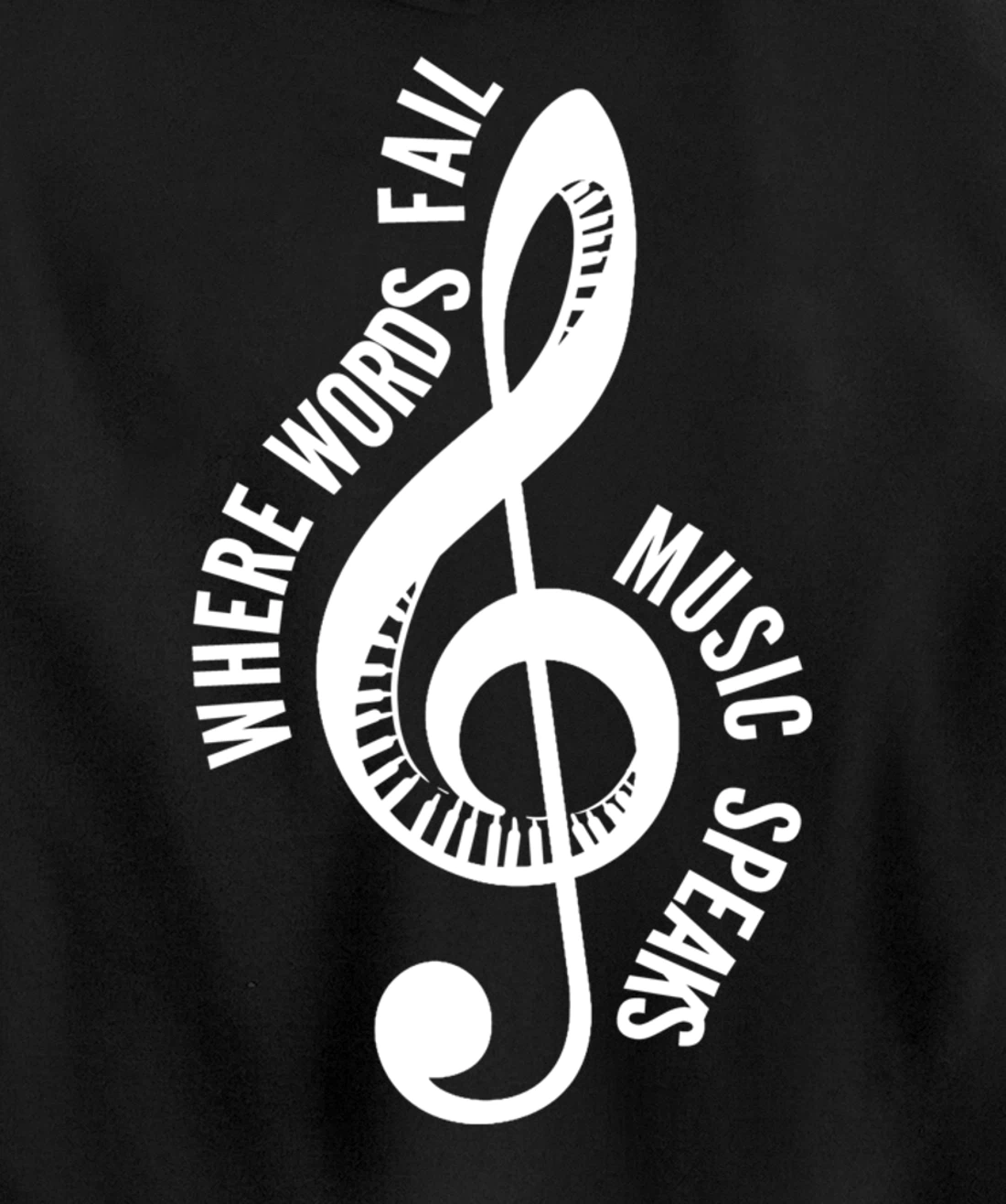 Where Music Speaks Song Writer Pullover Hoodie