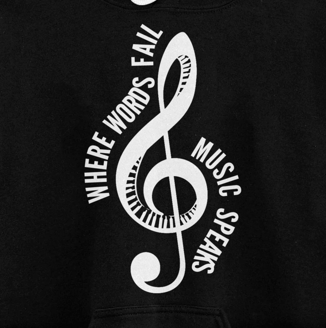 Where Music Speaks Song Writer Pullover Hoodie