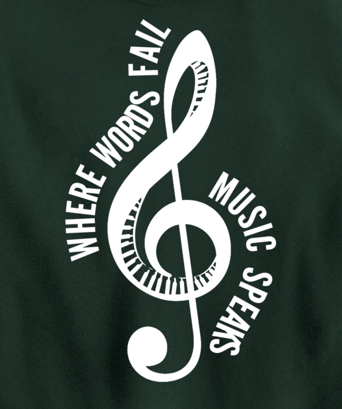 Where Music Speaks Song Writer Pullover Hoodie