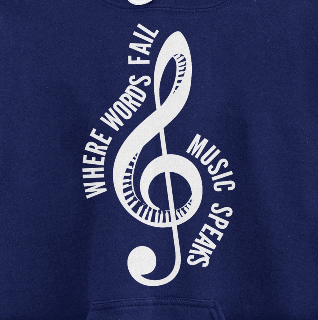 Where Music Speaks Song Writer Pullover Hoodie