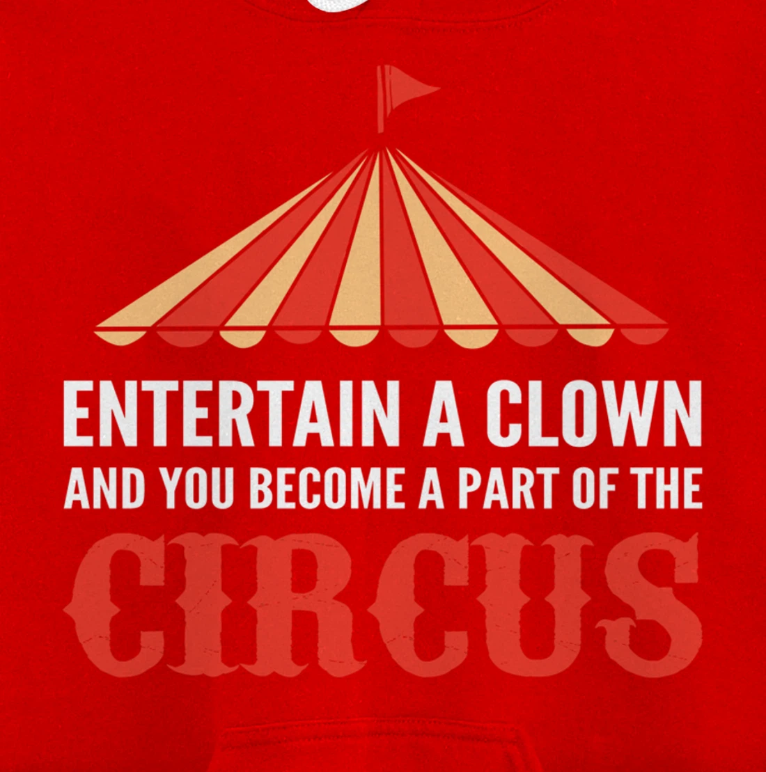 Entertain a Clown Humorous Person Pullover Hoodie