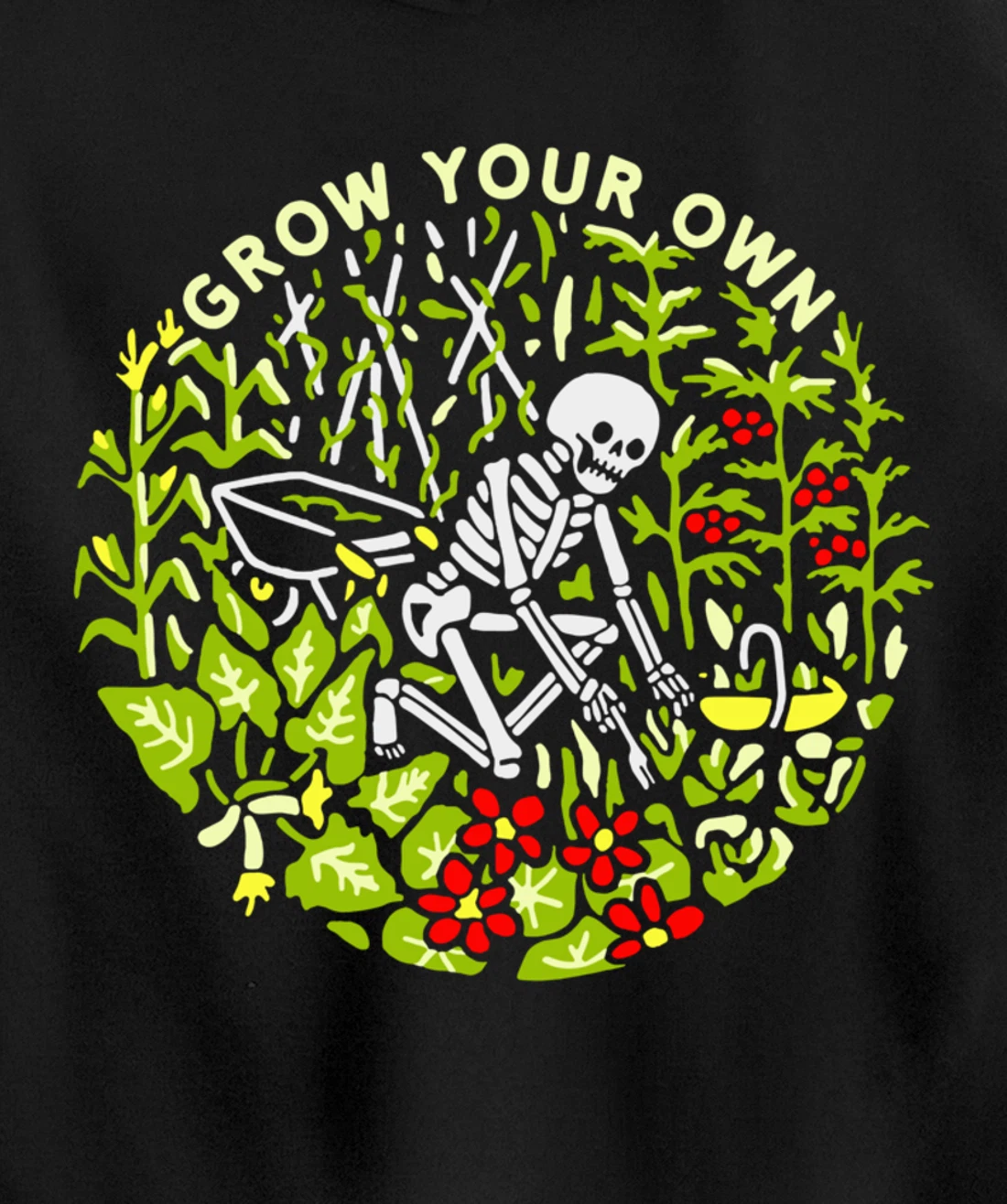 Funny Plants Gardener Grow Your Own Gardening Pullover Hoodie