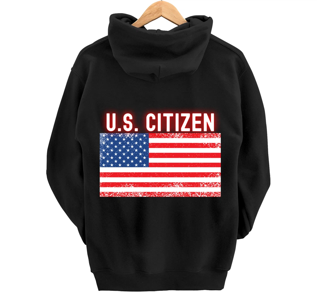 US Citizen Flag Freedom Basketball Meme U.S. USA Flag 2021 Pullover Hoodie