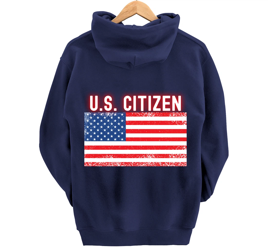 US Citizen Flag Freedom Basketball Meme U.S. USA Flag 2021 Pullover Hoodie