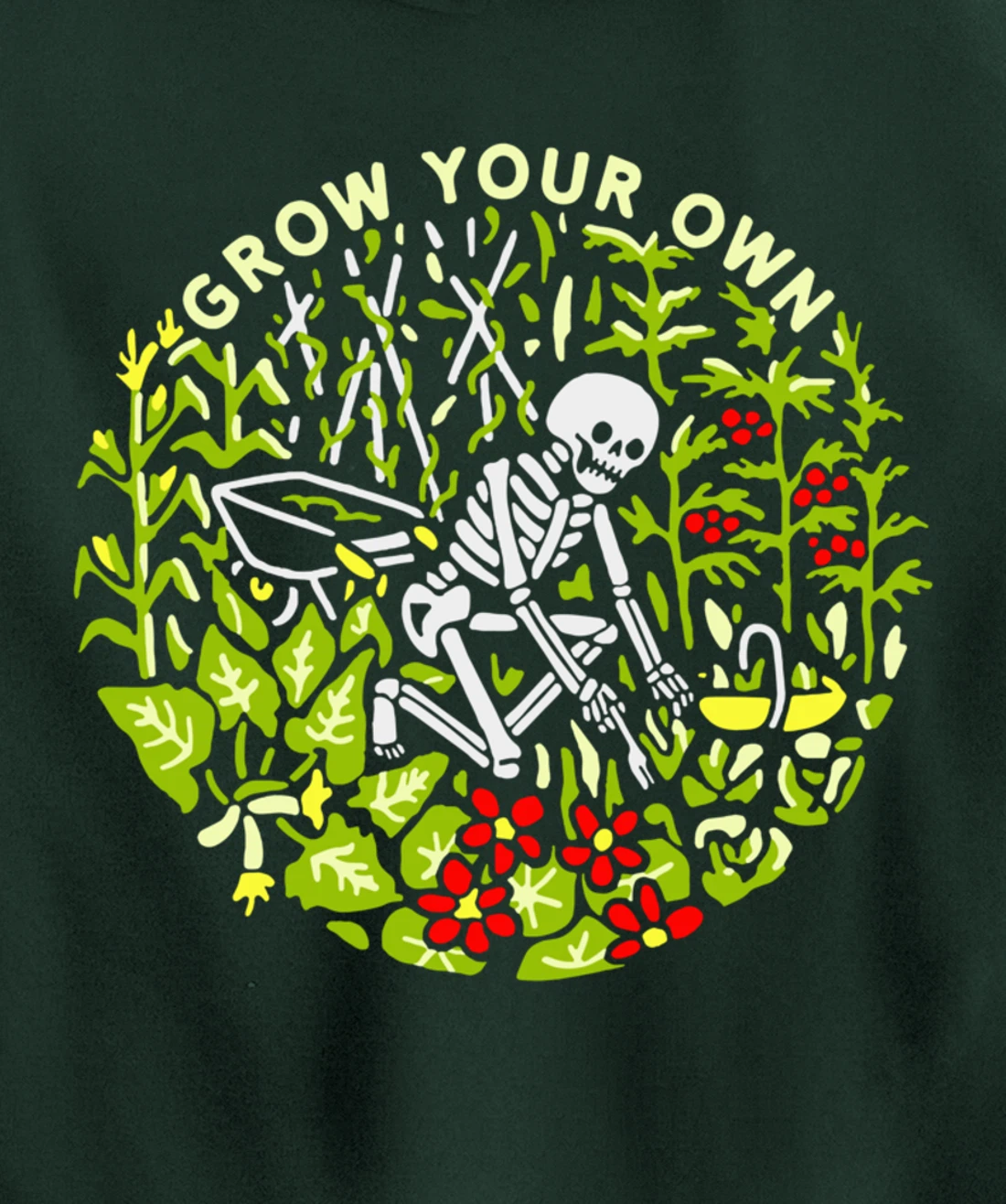 Funny Plants Gardener Grow Your Own Gardening Pullover Hoodie