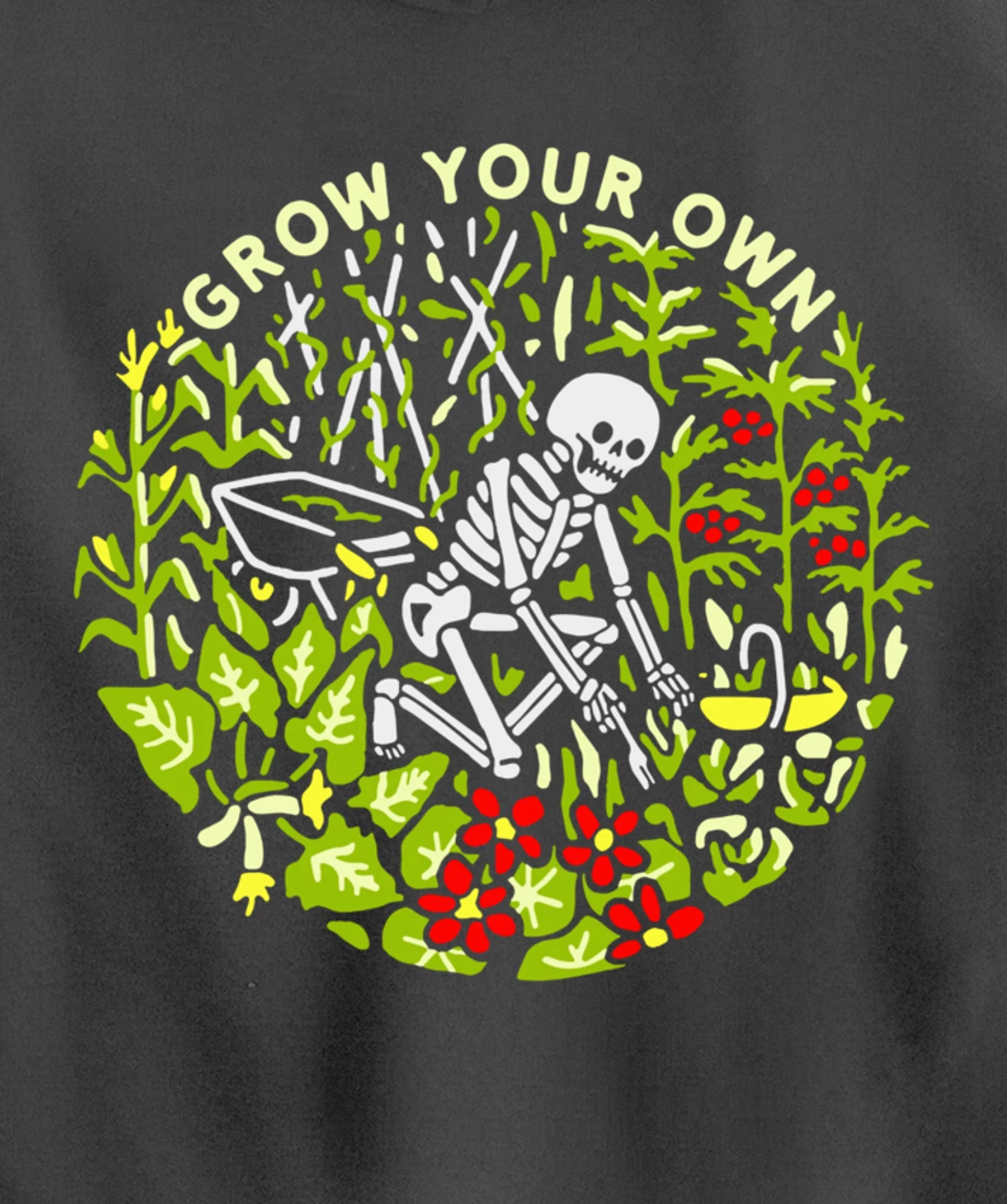 Funny Plants Gardener Grow Your Own Gardening Pullover Hoodie
