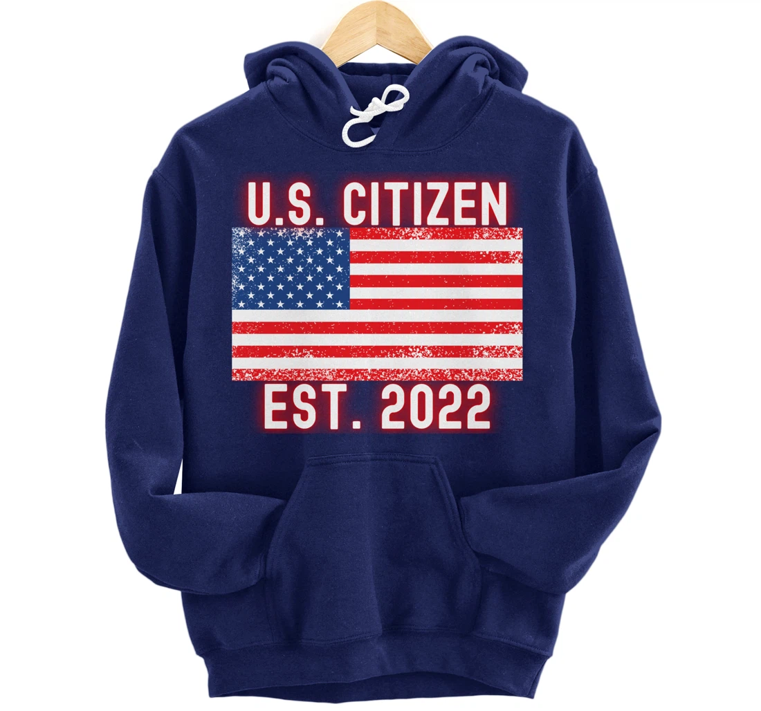 US Citizen Mr. Freedom Basketball U.S. USA Flag Est. 2022 Pullover Hoodie
