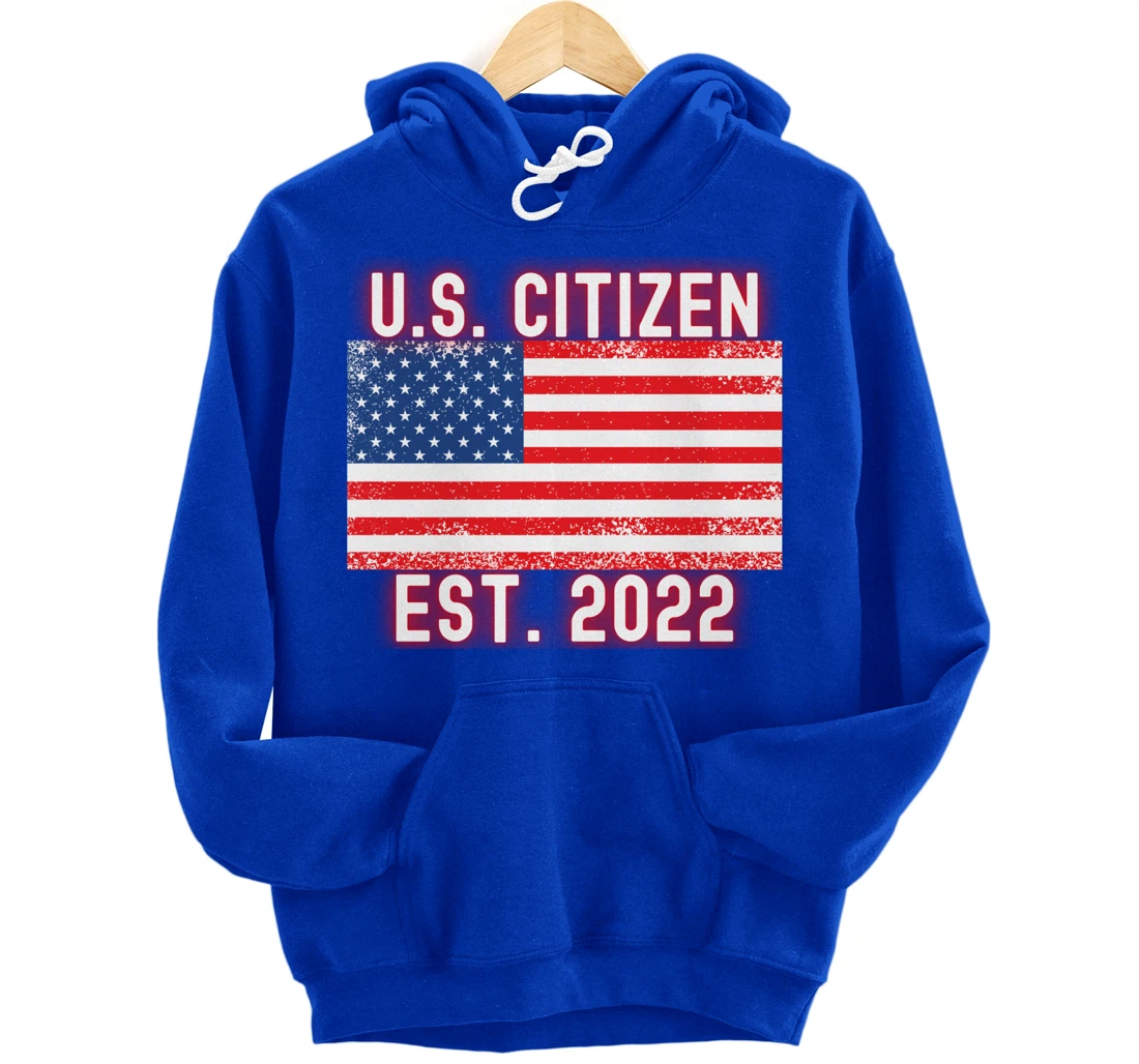 US Citizen Mr. Freedom Basketball U.S. USA Flag Est. 2022 Pullover Hoodie