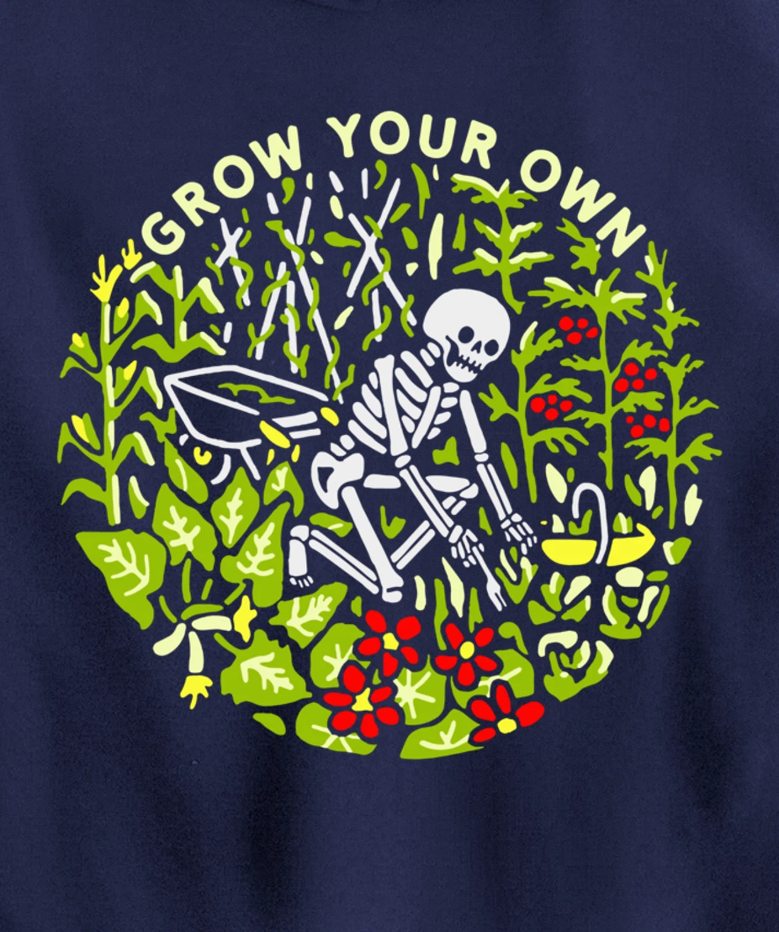 Funny Plants Gardener Grow Your Own Gardening Pullover Hoodie