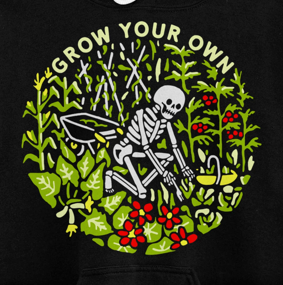 Funny Plants Gardener Grow Your Own Gardening Pullover Hoodie