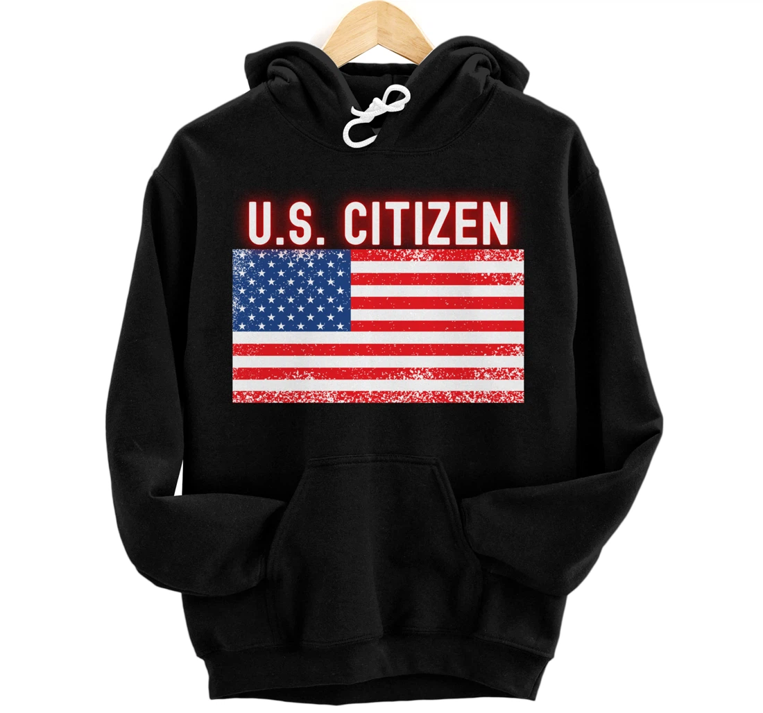 US Citizen Flag Freedom Basketball Meme U.S. USA Flag 2021 Pullover Hoodie