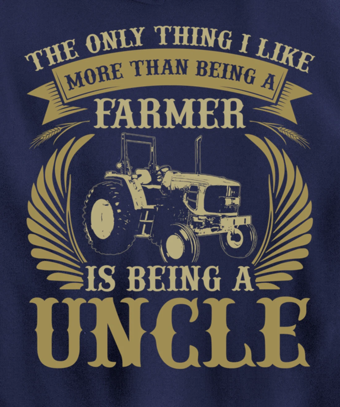 Funny Farming Lover Graphic for Uncles and Men Farmer Pullover Hoodie