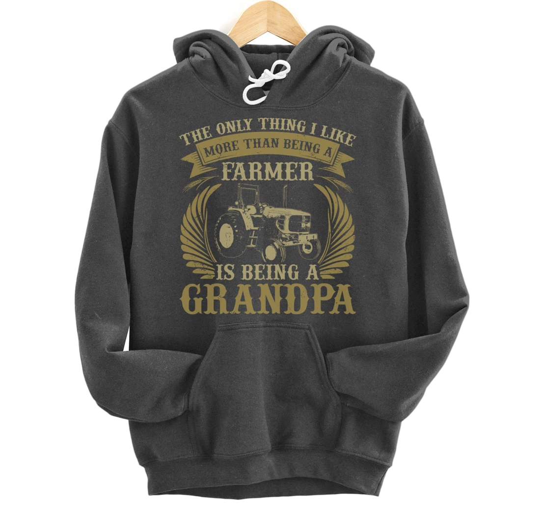 Funny Farming Lover Graphic for Grandpas and Men Farmer Pullover Hoodie
