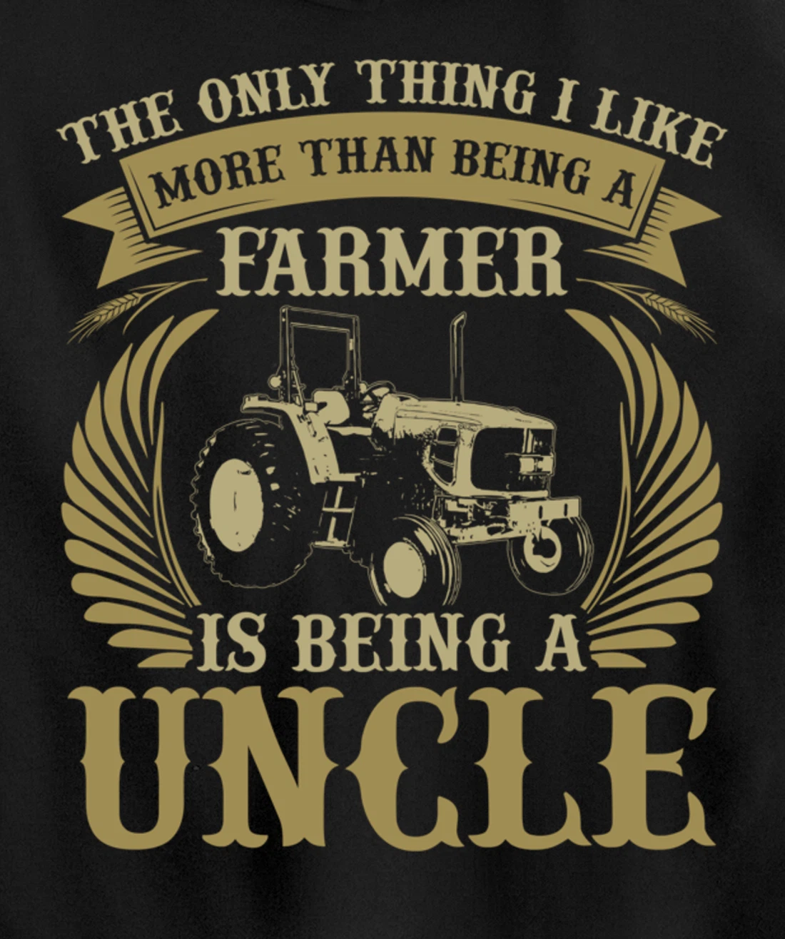Funny Farming Lover Graphic for Uncles and Men Farmer Pullover Hoodie