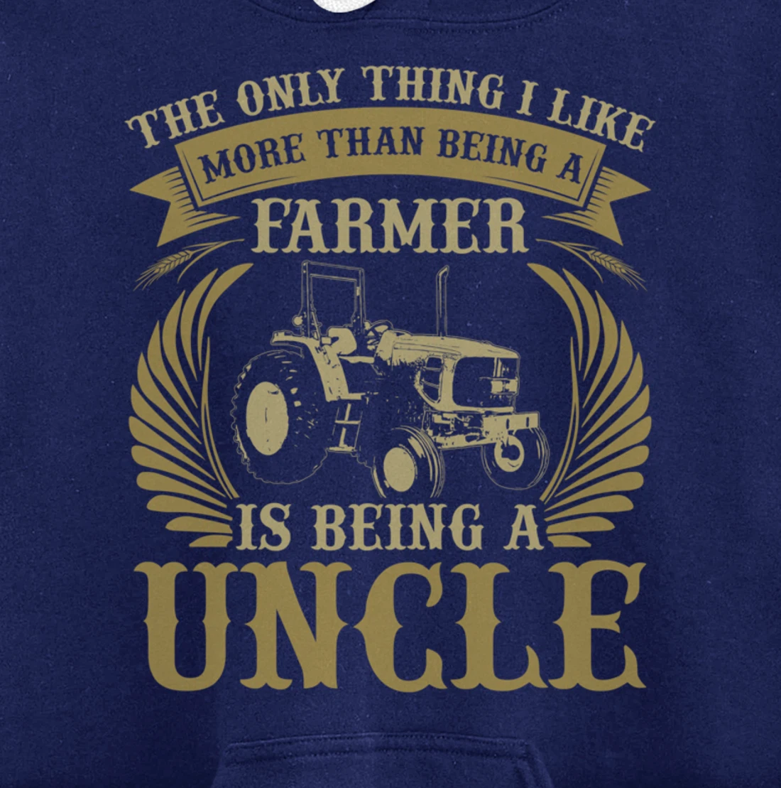 Funny Farming Lover Graphic for Uncles and Men Farmer Pullover Hoodie