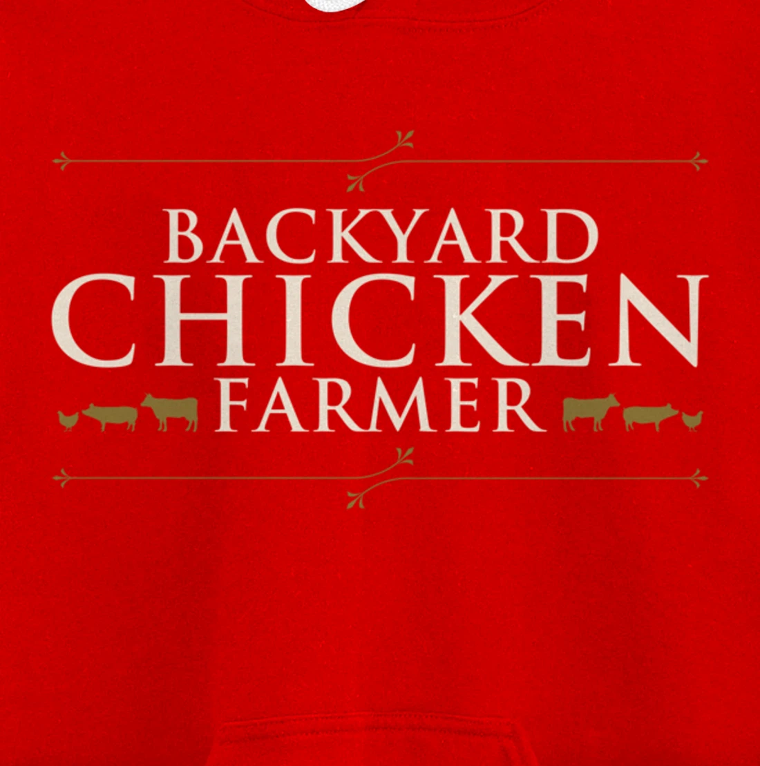 Funny Chicken Farm Lover Graphic for Women and Men Farmer Pullover Hoodie