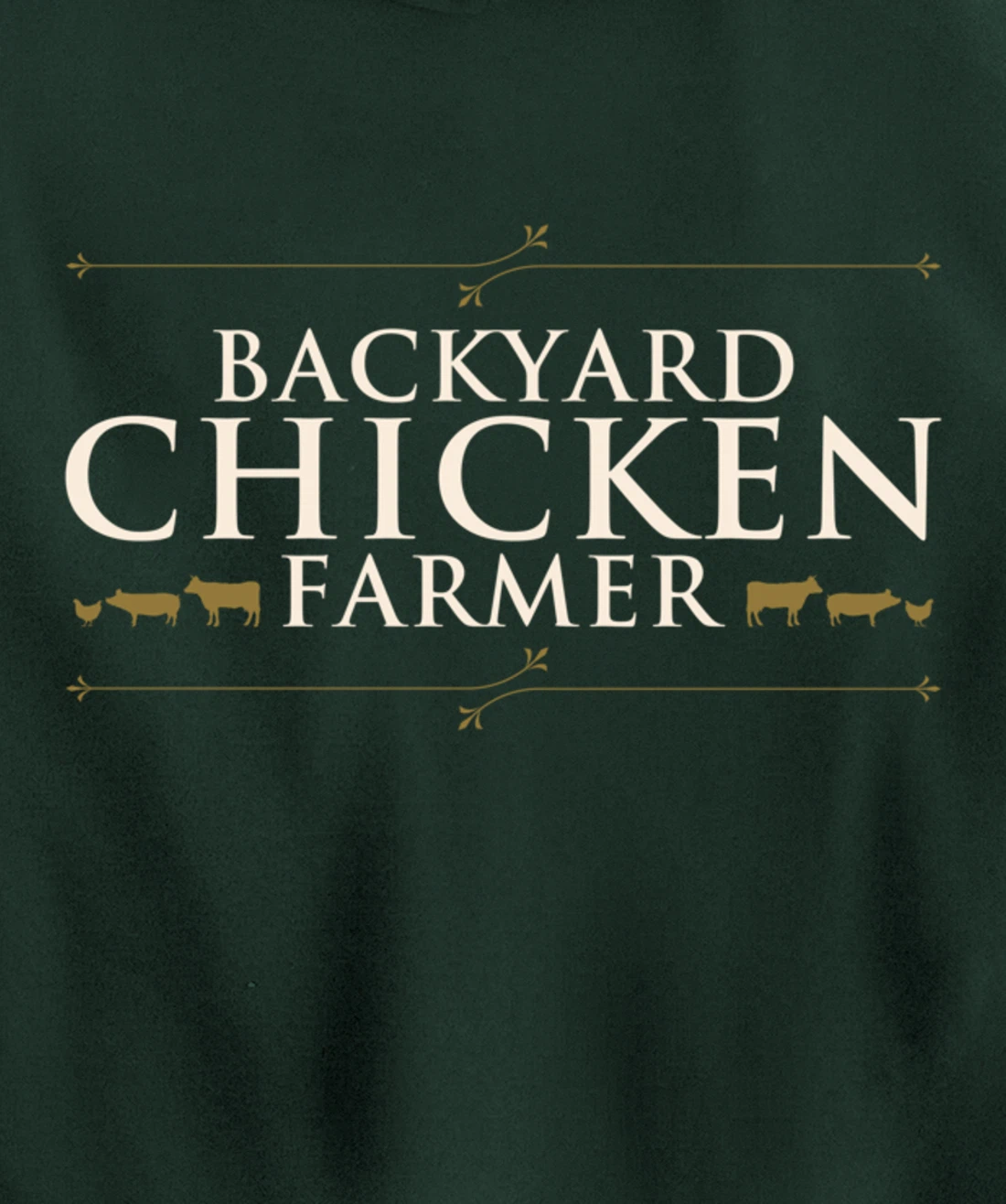 Funny Chicken Farm Lover Graphic for Women and Men Farmer Pullover Hoodie