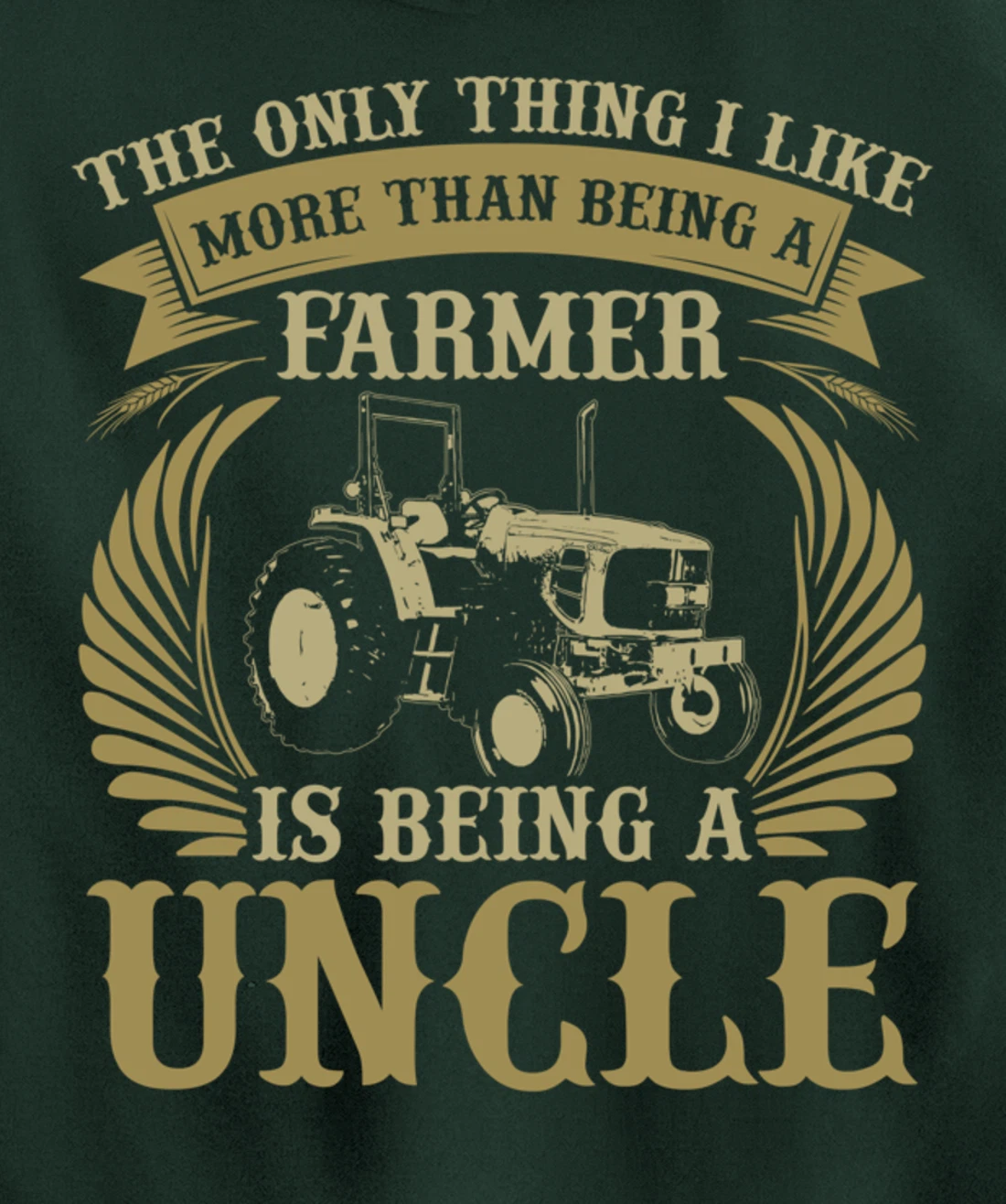 Funny Farming Lover Graphic for Uncles and Men Farmer Pullover Hoodie