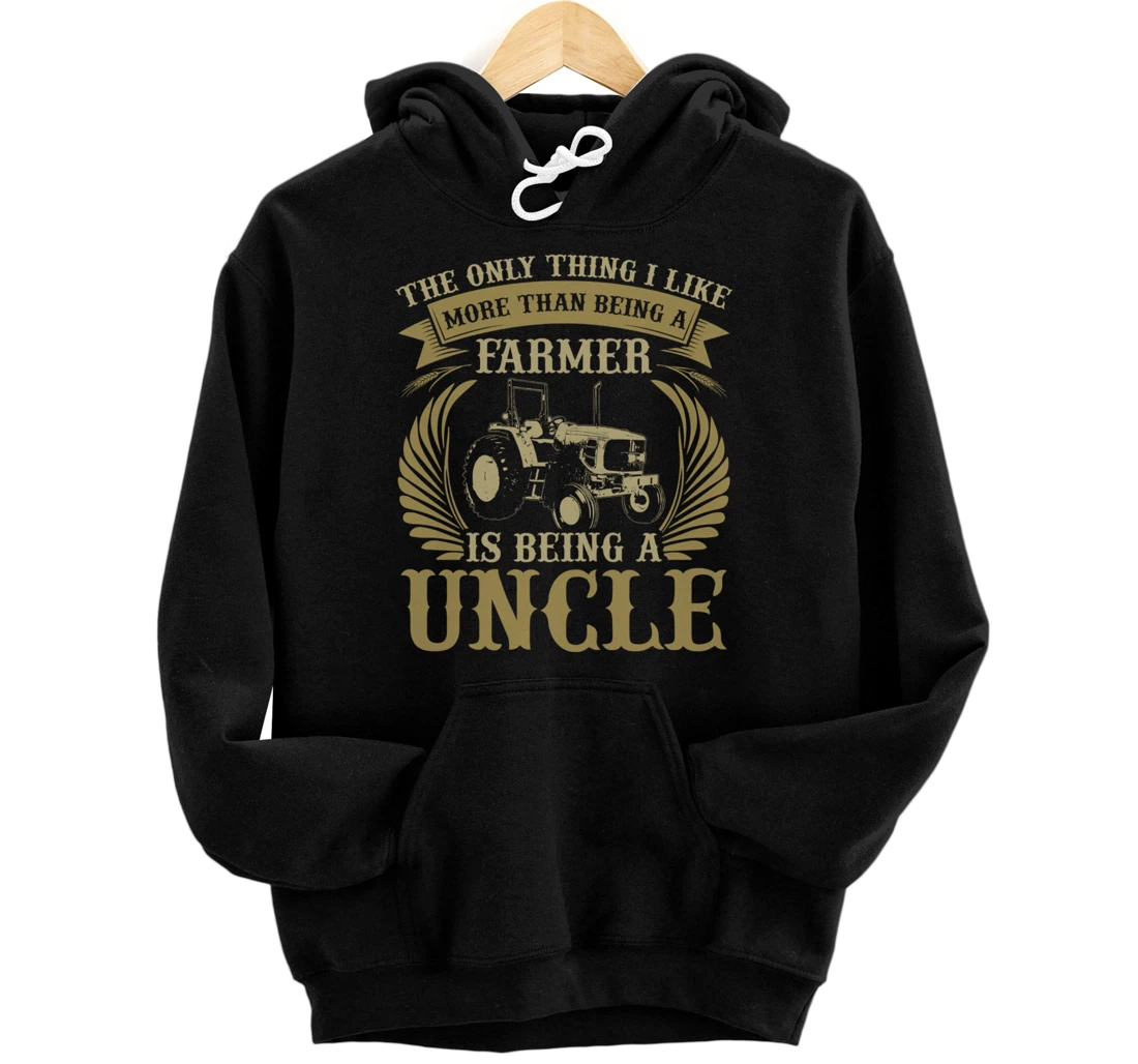 Funny Farming Lover Graphic for Uncles and Men Farmer Pullover Hoodie