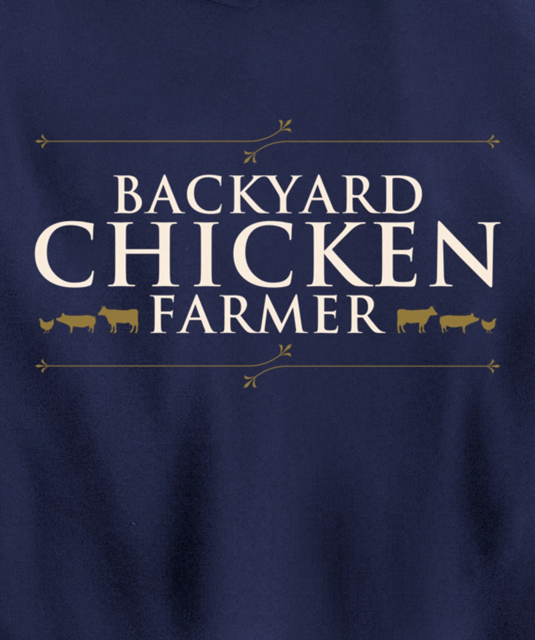 Funny Chicken Farm Lover Graphic for Women and Men Farmer Pullover Hoodie