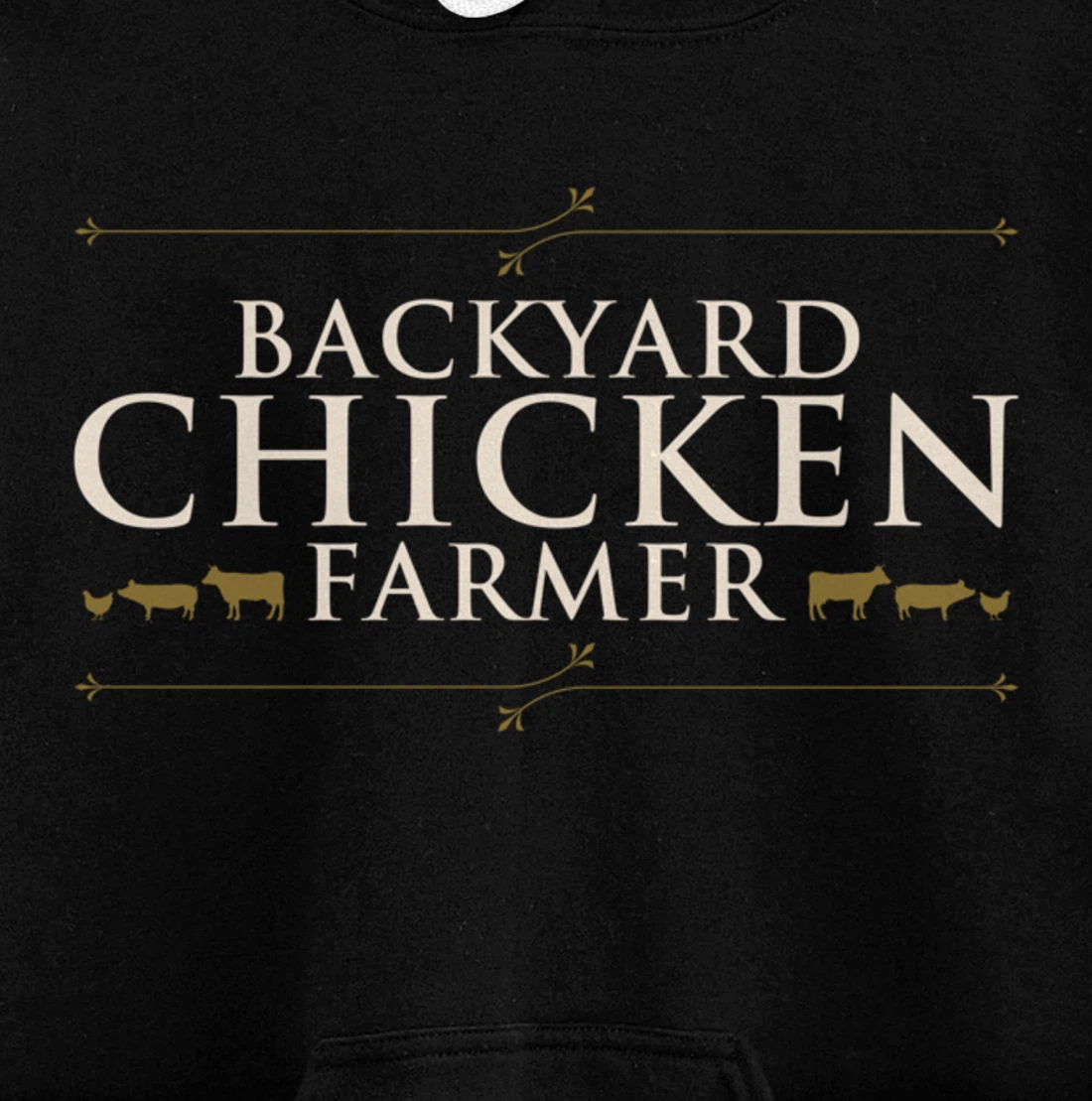 Funny Chicken Farm Lover Graphic for Women and Men Farmer Pullover Hoodie