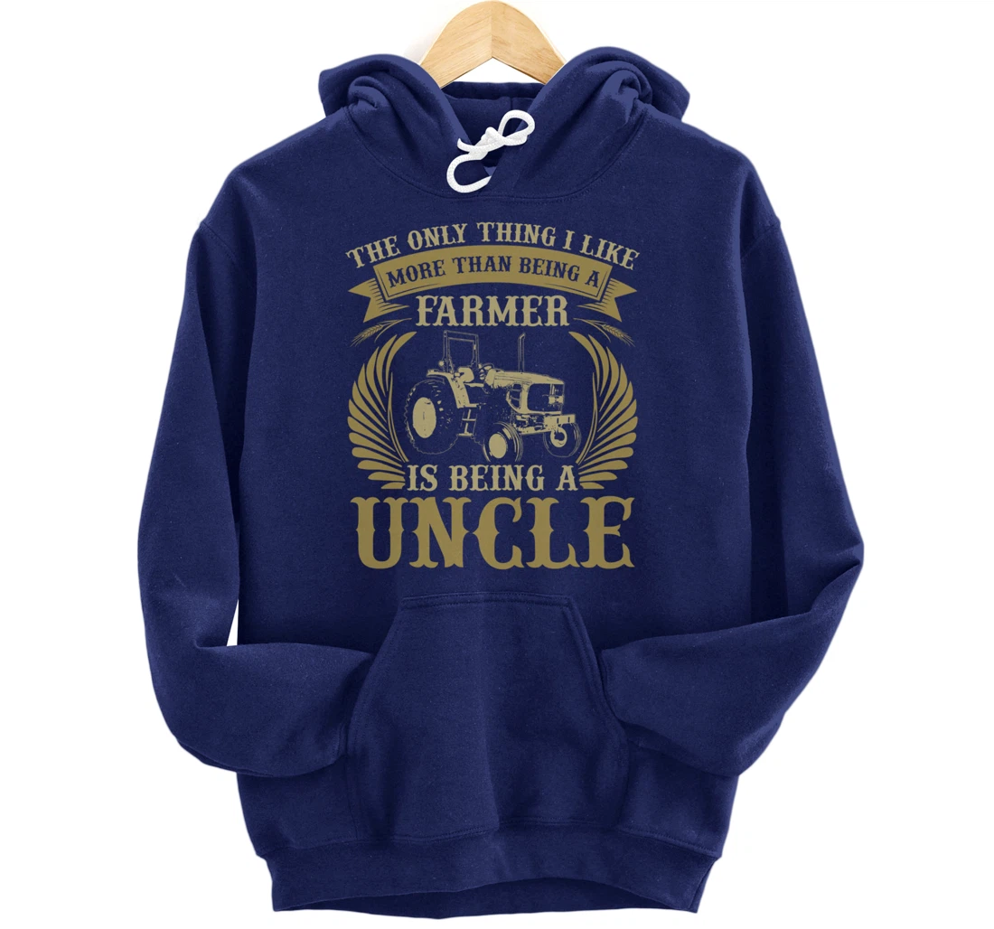 Funny Farming Lover Graphic for Uncles and Men Farmer Pullover Hoodie