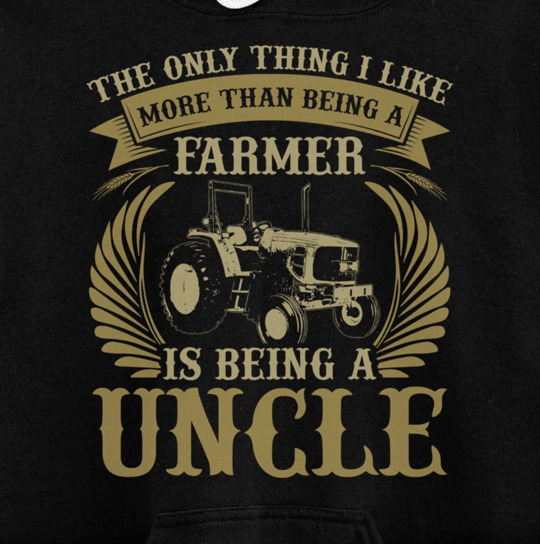 Funny Farming Lover Graphic for Uncles and Men Farmer Pullover Hoodie