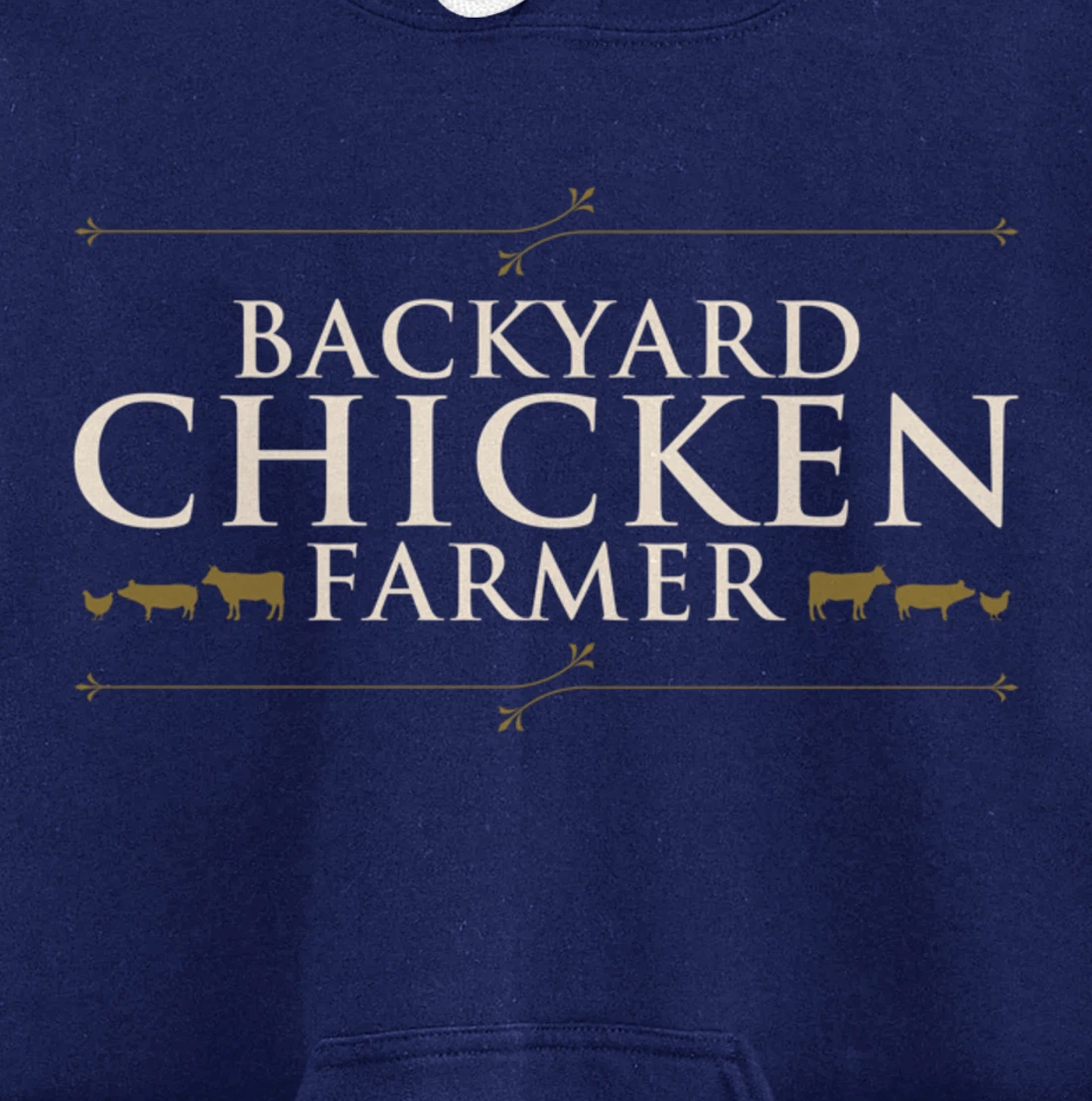 Funny Chicken Farm Lover Graphic for Women and Men Farmer Pullover Hoodie