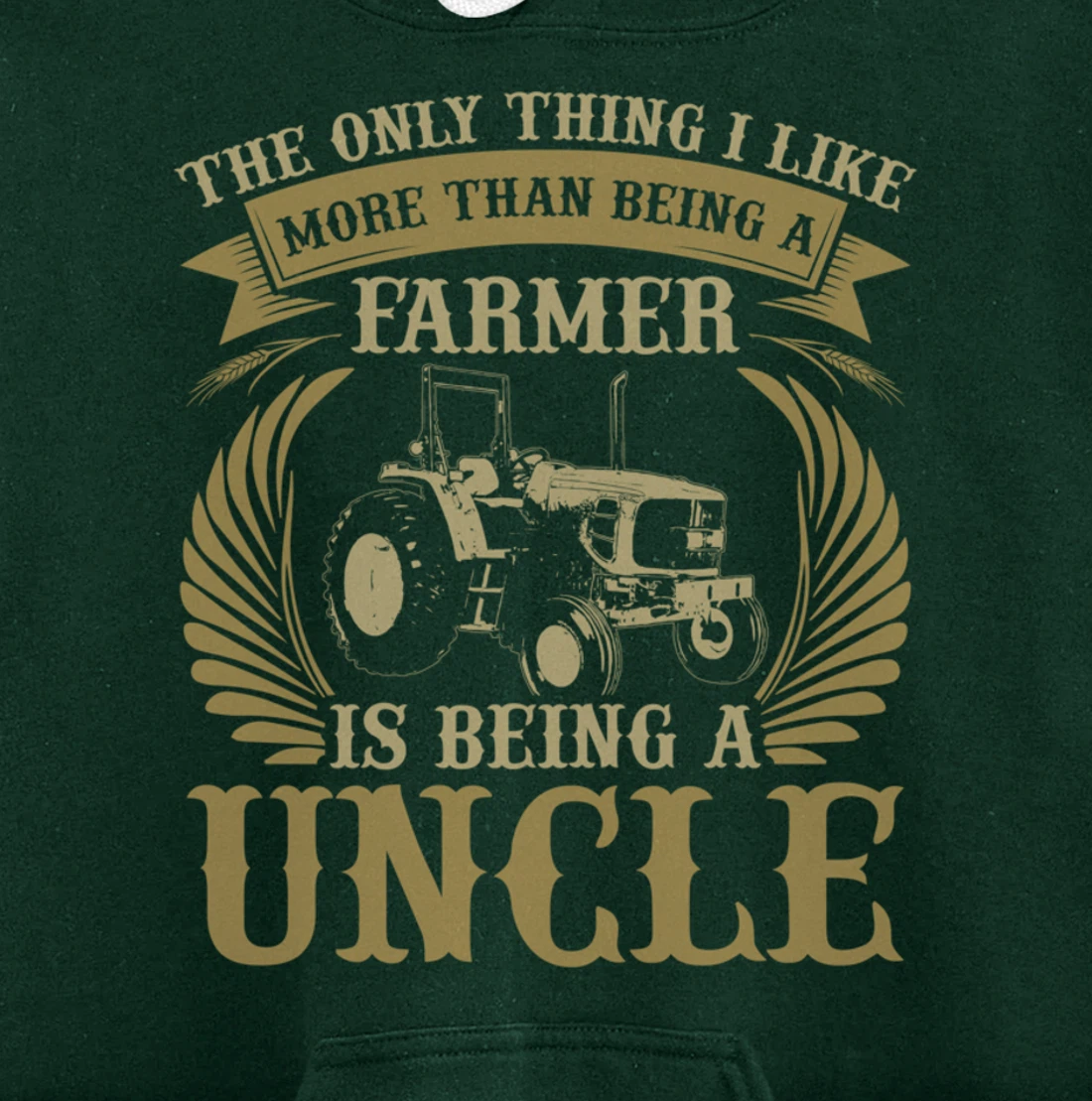 Funny Farming Lover Graphic for Uncles and Men Farmer Pullover Hoodie