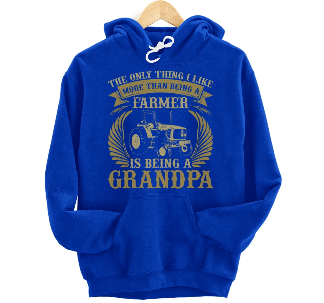Funny Farming Lover Graphic for Grandpas and Men Farmer Pullover Hoodie