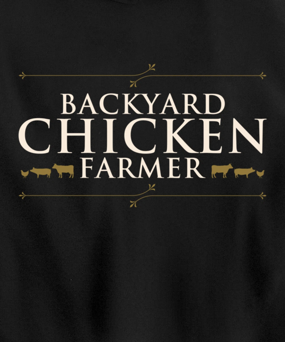 Funny Chicken Farm Lover Graphic for Women and Men Farmer Pullover Hoodie