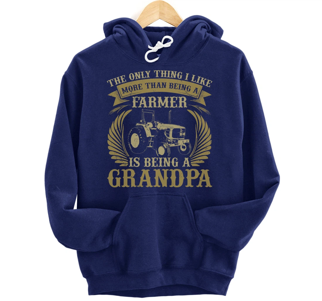 Funny Farming Lover Graphic for Grandpas and Men Farmer Pullover Hoodie