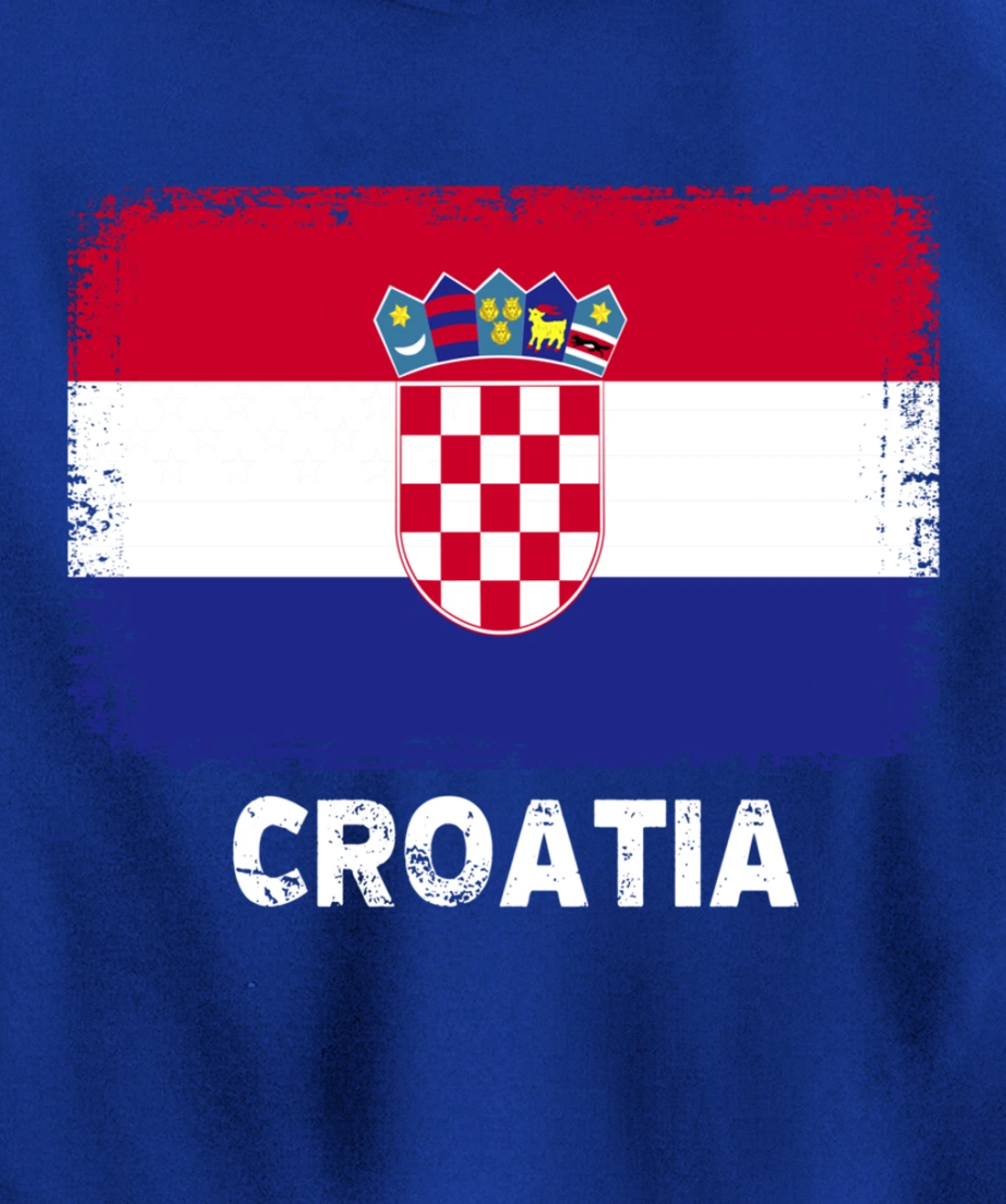 Croatian people Vintage Croatia Flag Pullover Hoodie