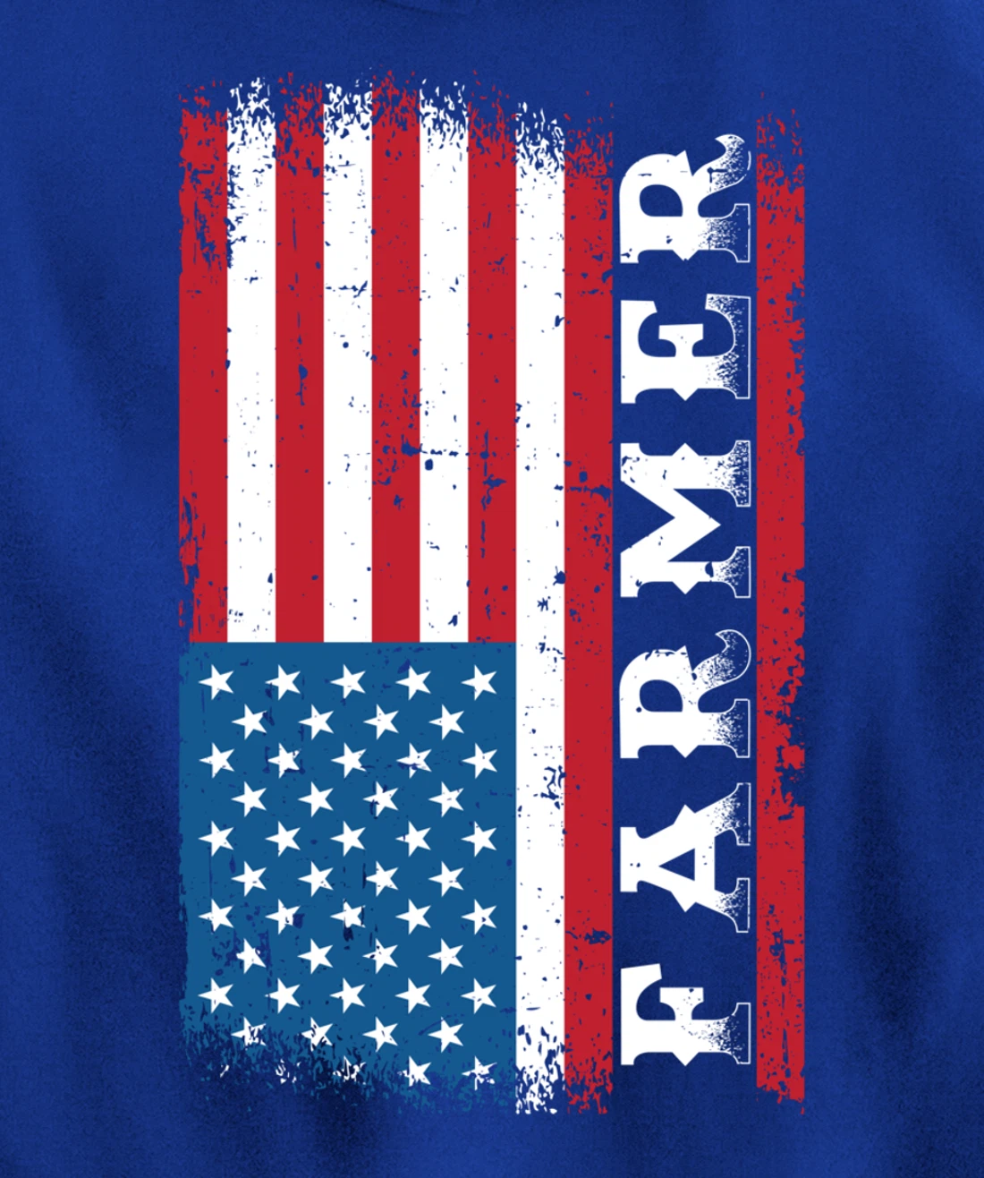 Patriotic Farm Lover American Flag Graphic Women Men Farmer Pullover Hoodie
