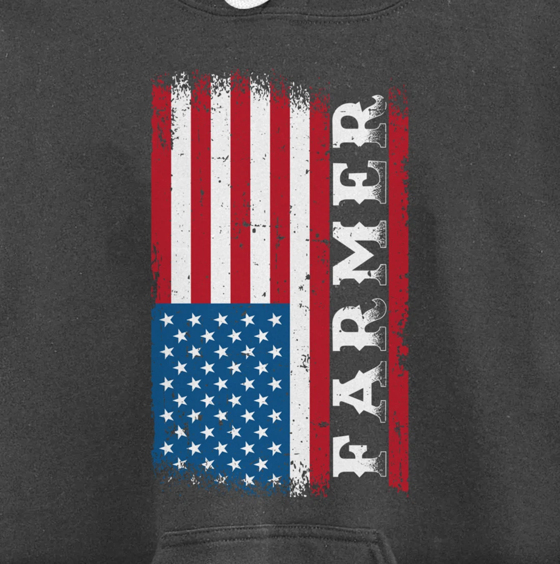 Patriotic Farm Lover American Flag Graphic Women Men Farmer Pullover Hoodie