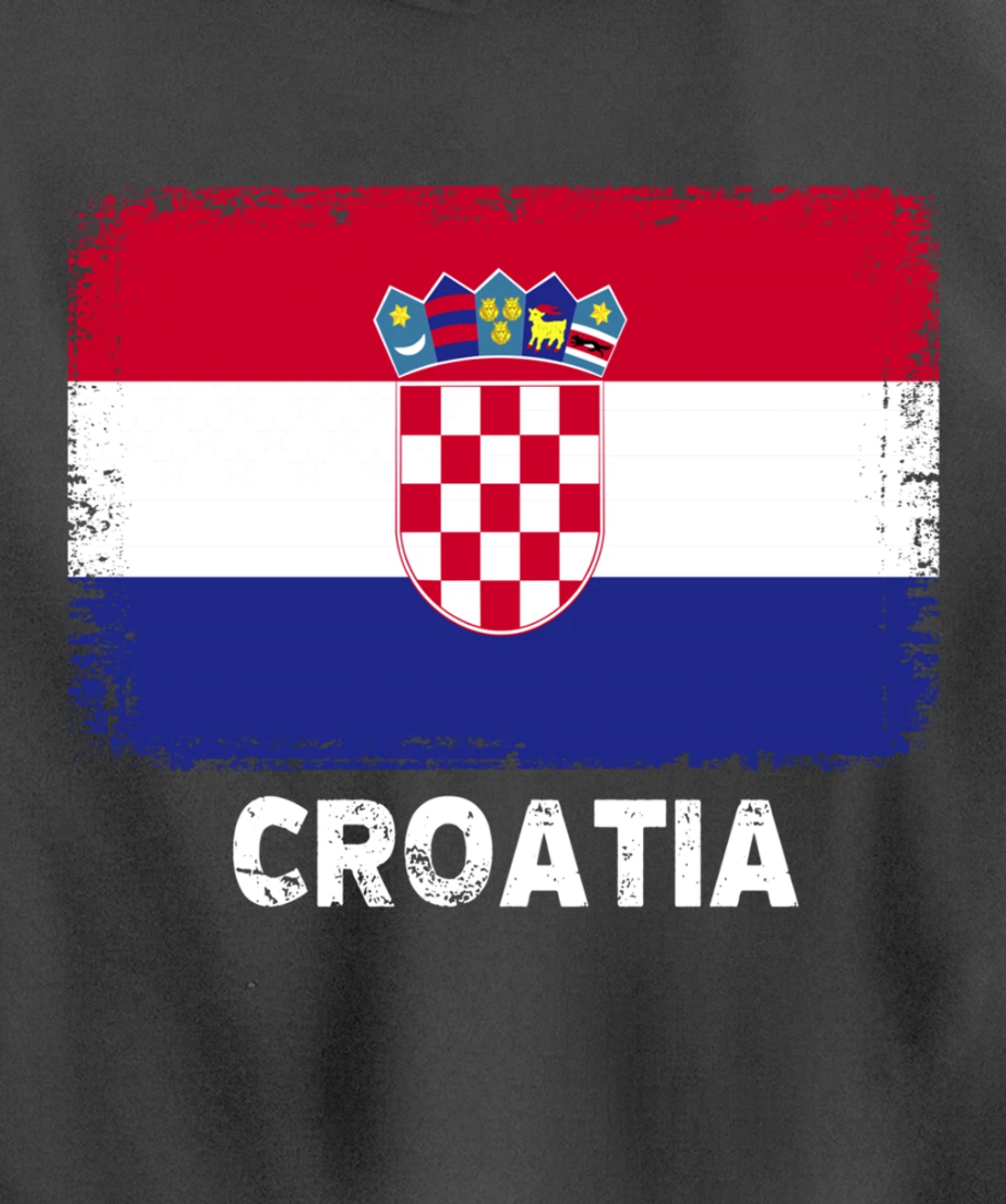 Croatian people Vintage Croatia Flag Pullover Hoodie