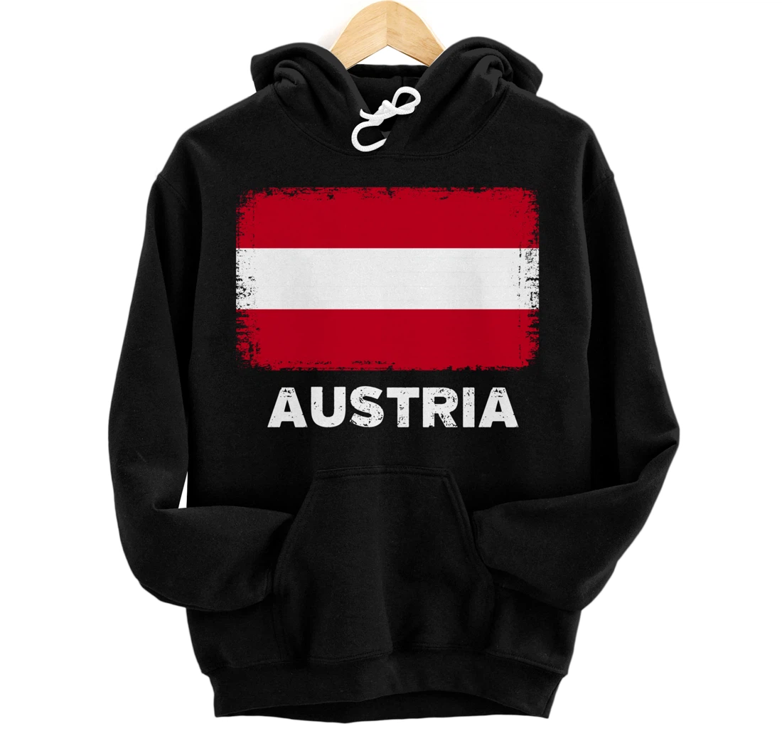 AUSTRIAN people Vintage AUSTRIA Flag Pullover Hoodie