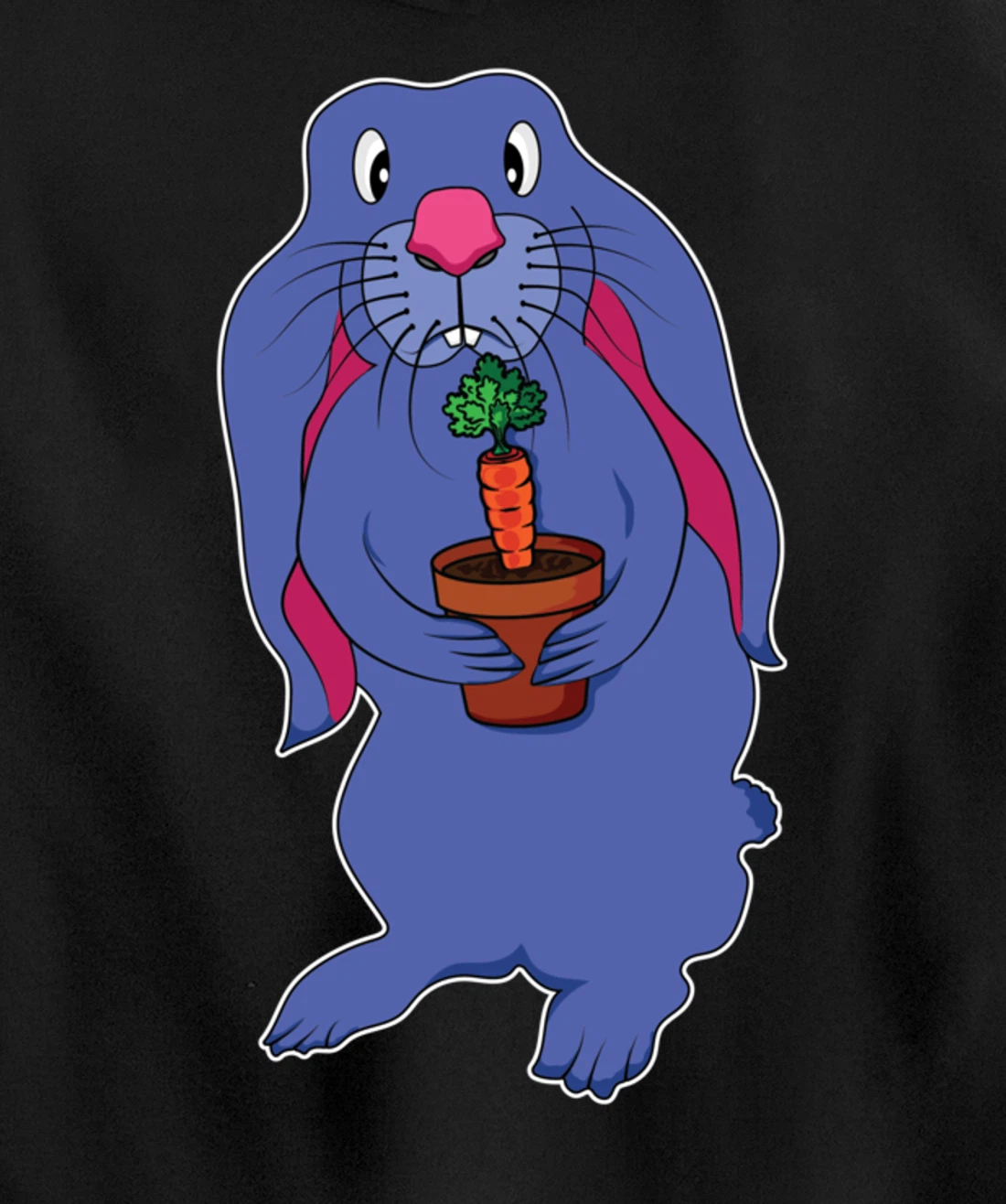 Cute and cuddly kawaii bunny Cute Kawaii bunny Pullover Hoodie