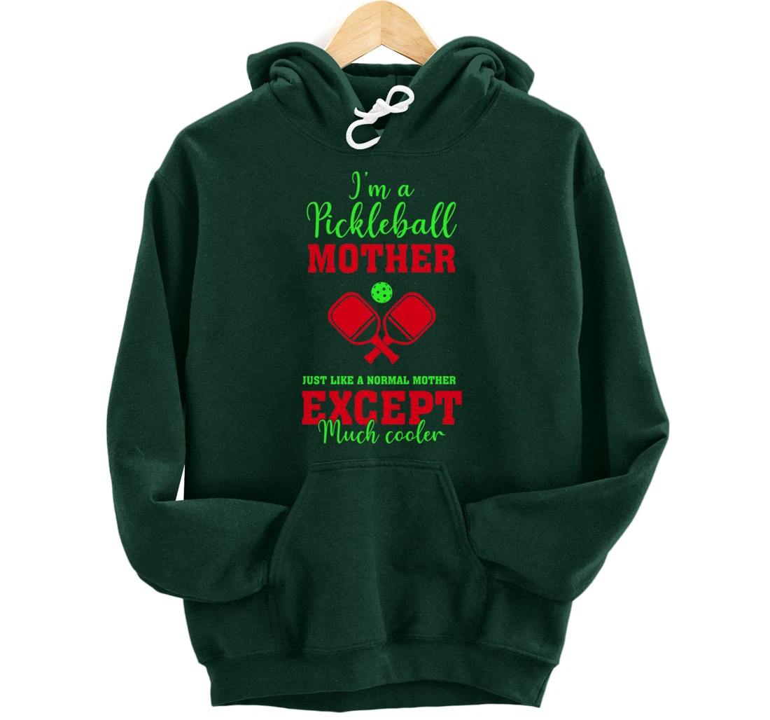 Pickleball Mother Funny Paddleball Lover Family Matching Pullover Hoodie