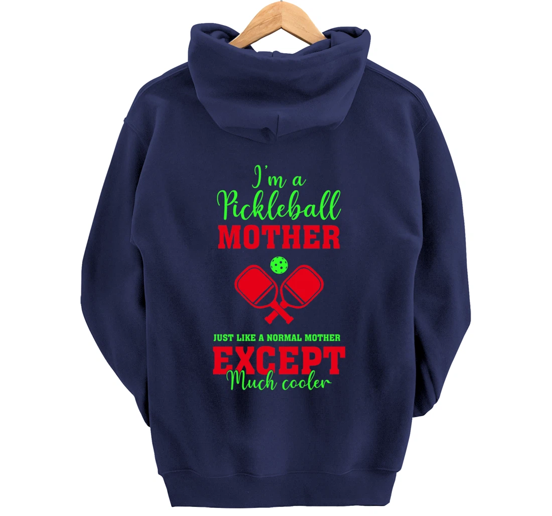 Pickleball Mother Funny Paddleball Lover Family Matching Pullover Hoodie