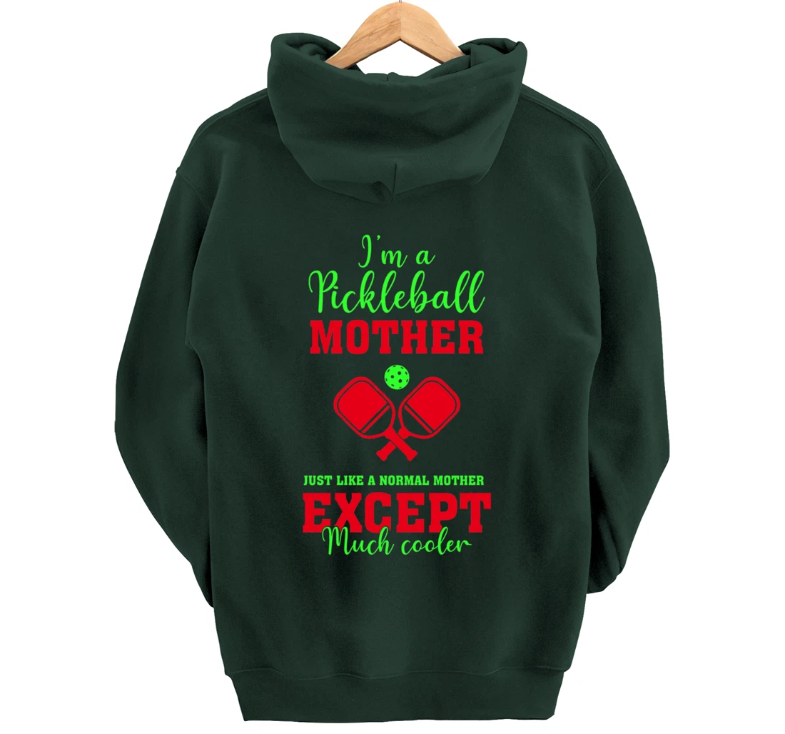 Pickleball Mother Funny Paddleball Lover Family Matching Pullover Hoodie