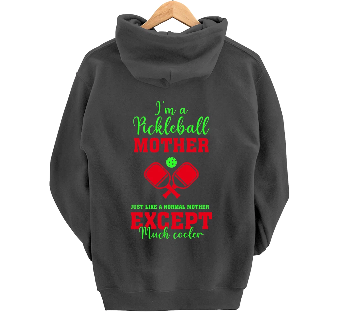 Pickleball Mother Funny Paddleball Lover Family Matching Pullover Hoodie