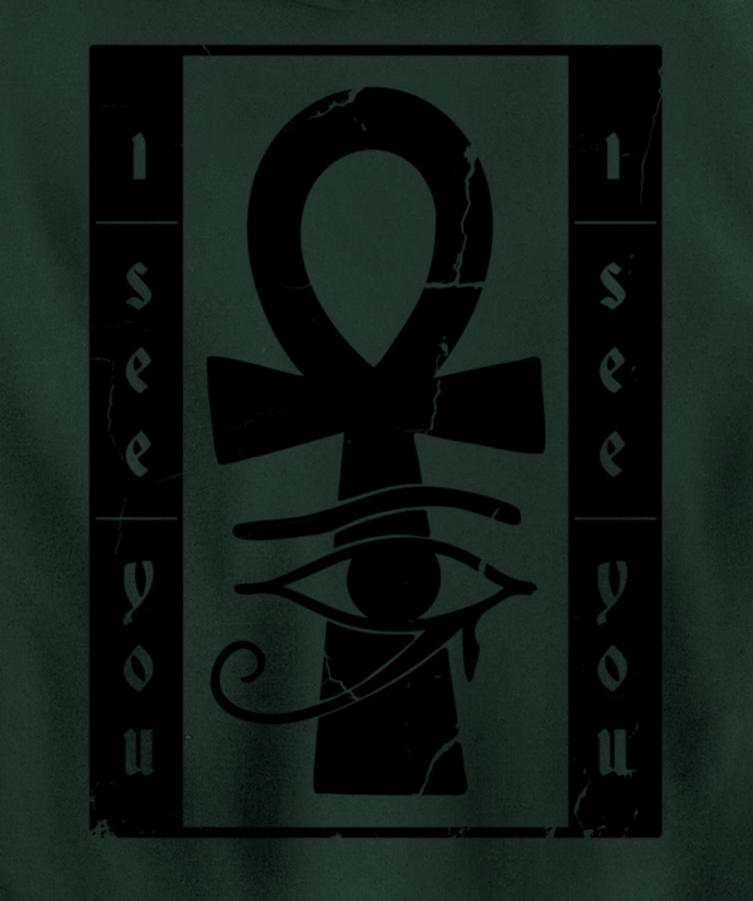 I See You Egyptian Symbol Pullover Hoodie