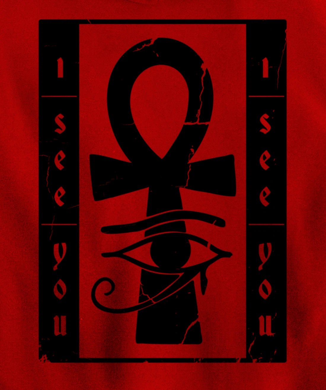 I See You Egyptian Symbol Pullover Hoodie