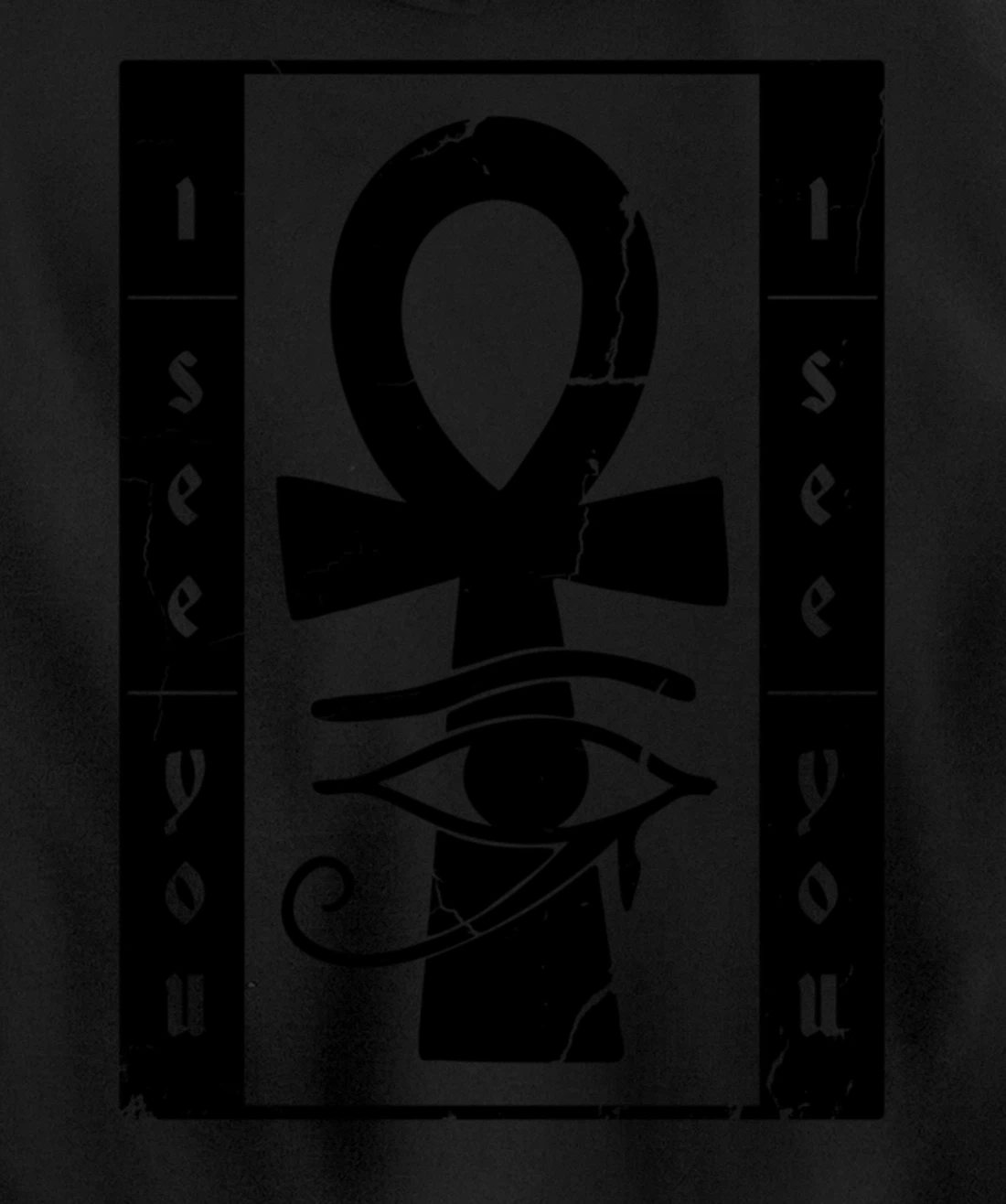 I See You Egyptian Symbol Pullover Hoodie